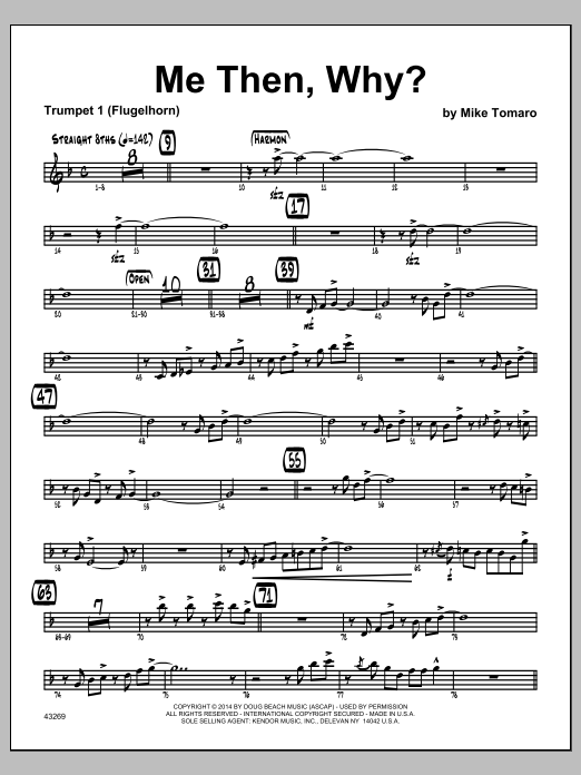 Me Then, Why? - 1st Bb Trumpet (Jazz Ensemble) von Mike Tomaro