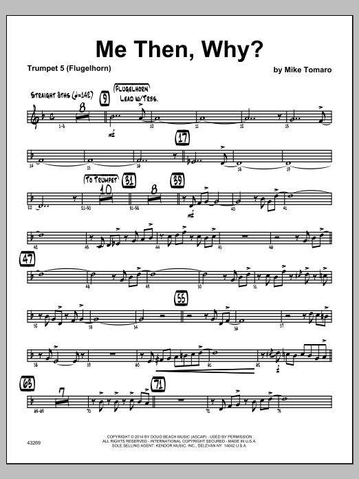 Me Then, Why? - 5th Bb Trumpet (Jazz Ensemble) von Mike Tomaro