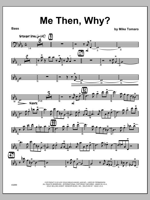 Me Then, Why? - Bass (Jazz Ensemble) von Mike Tomaro