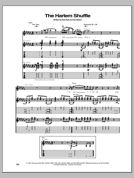 The Harlem Shuffle (Guitar Tab) von The Rolling Stones