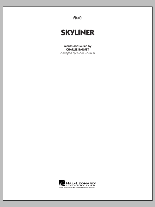Skyliner - Piano (Jazz Ensemble) von Mark Taylor