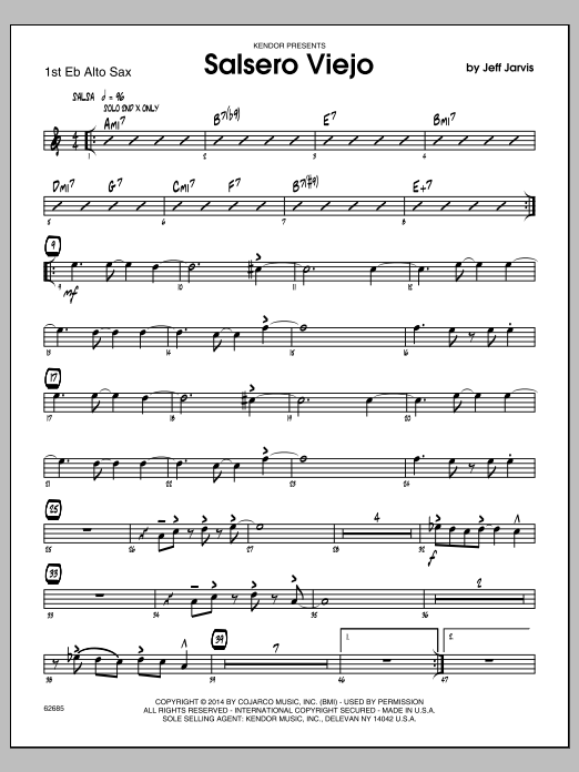 Salsero Viejo - 1st Eb Alto Saxophone (Jazz Ensemble) von Jeff Jarvis