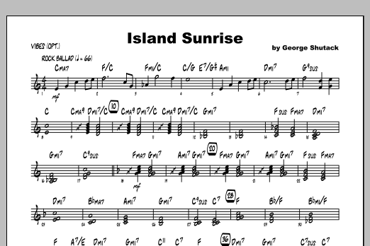 Island Sunrise - Vibes (Jazz Ensemble) von George Shutack