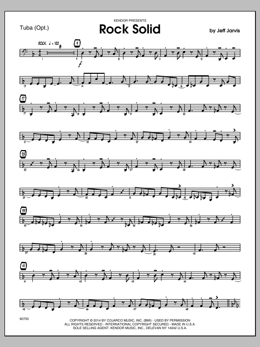 Rock Solid - Tuba (Jazz Ensemble) von Jeff Jarvis
