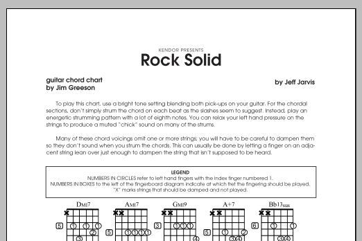 Rock Solid - Guitar (Jazz Ensemble) von Jeff Jarvis