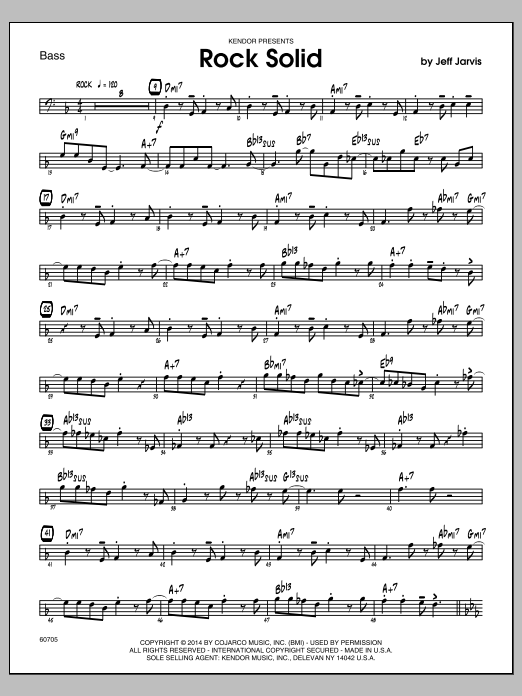 Rock Solid - Bass (Jazz Ensemble) von Jeff Jarvis