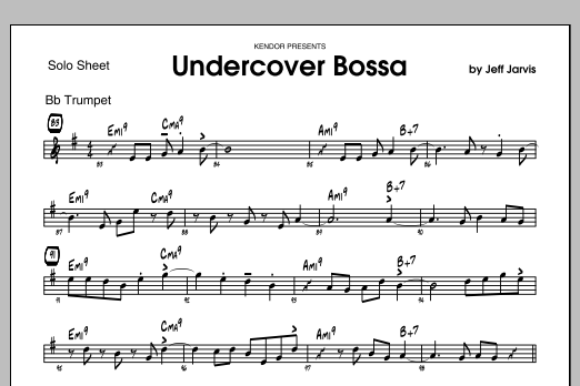 Undercover Bossa - Solo Sheet (Jazz Ensemble) von Jeff Jarvis