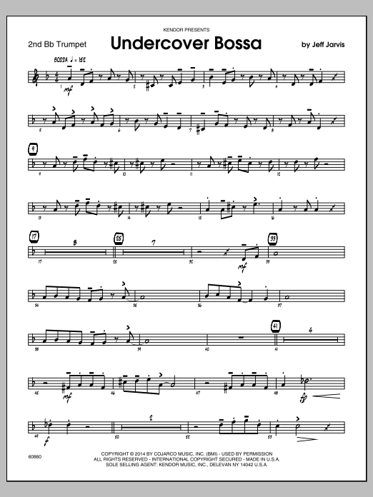 Undercover Bossa - 2nd Bb Trumpet (Jazz Ensemble) von Jeff Jarvis