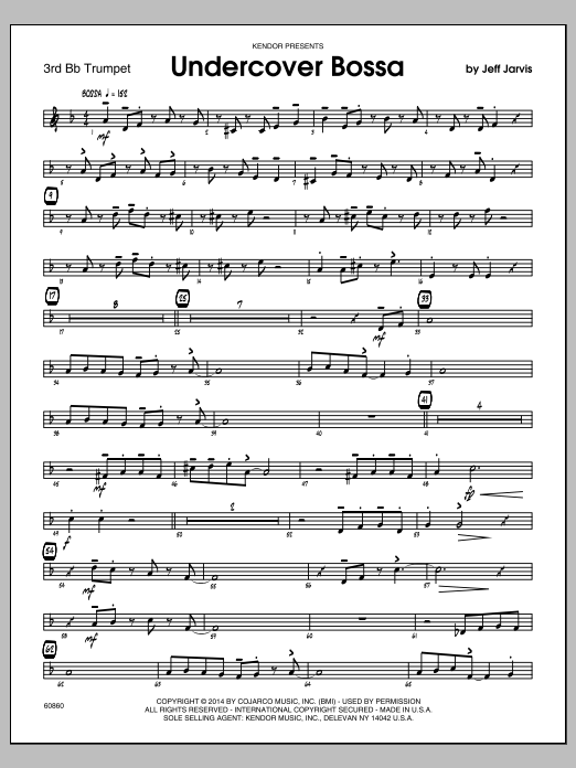 Undercover Bossa - 3rd Bb Trumpet (Jazz Ensemble) von Jeff Jarvis