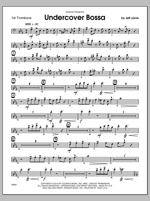 Undercover Bossa - 1st Trombone (Jazz Ensemble) von Jeff Jarvis