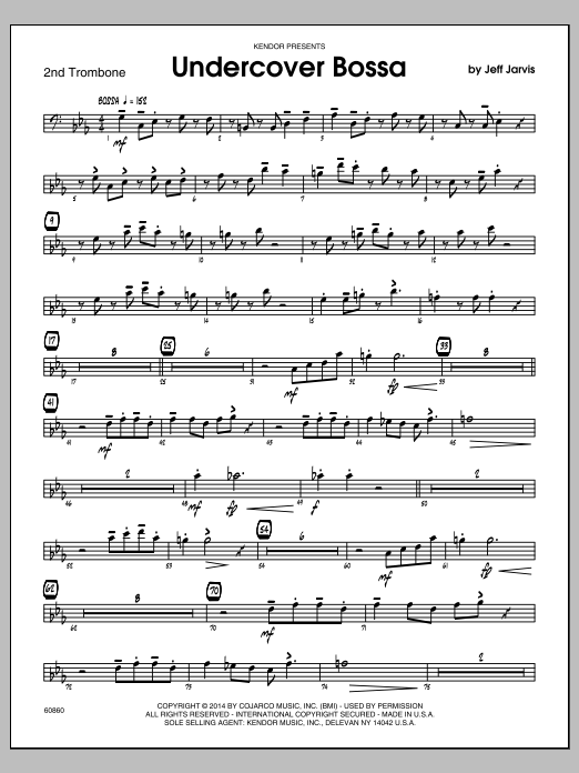 Undercover Bossa - 2nd Trombone (Jazz Ensemble) von Jeff Jarvis