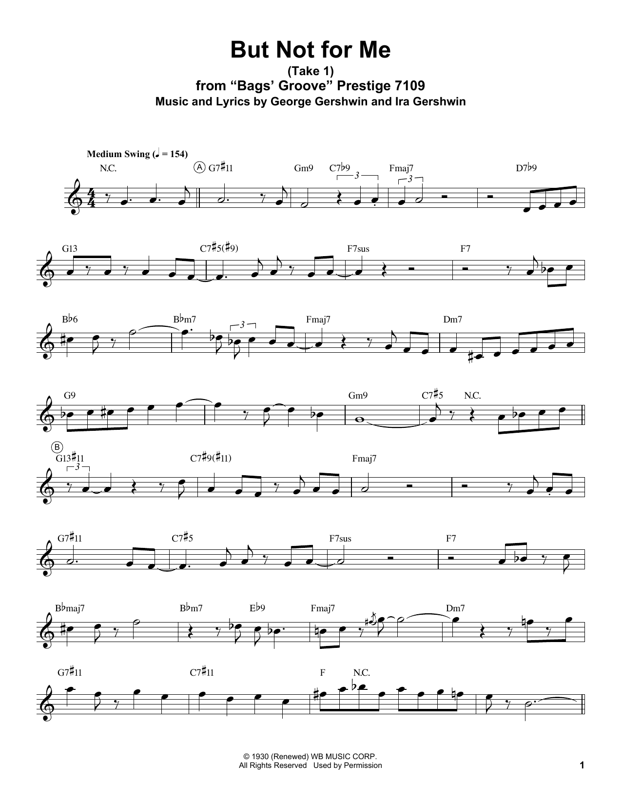 But Not For Me (Trumpet Transcription) von Miles Davis