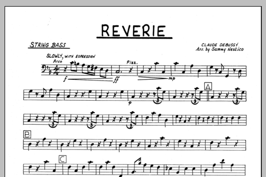 Reverie - Bass (Jazz Ensemble) von Sammy Nestico