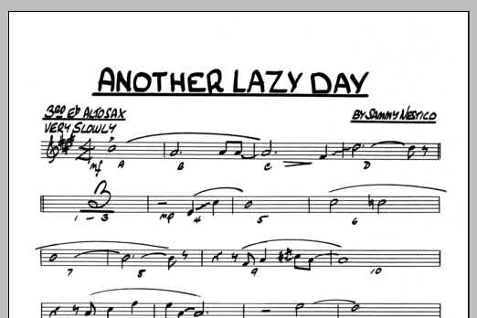 Another Lazy Day - 3rd Eb Alto Saxophone (Jazz Ensemble) von Sammy Nestico