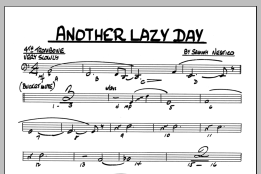 Another Lazy Day - 4th Trombone (Jazz Ensemble) von Sammy Nestico