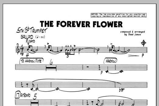 The Forever Flower - Bb Trumpet 5 (Jazz Ensemble) von Thad Jones