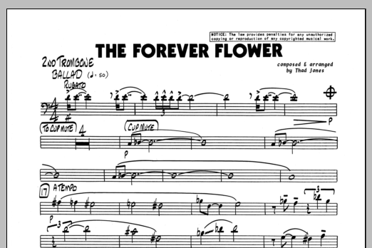 The Forever Flower - 2nd Trombone (Jazz Ensemble) von Thad Jones