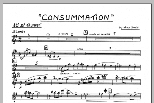 Consummation - 1st Bb Trumpet (Jazz Ensemble) von Thad Jones