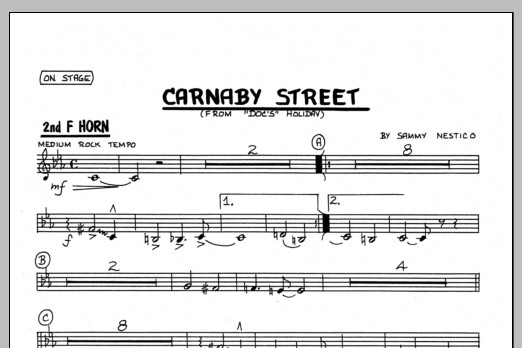 Carnaby Street - 2nd F Horn (Jazz Ensemble) von Sammy Nestico