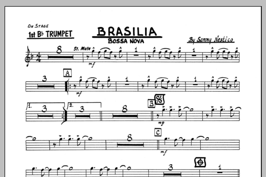 Brasilia - 1st Bb Trumpet (Jazz Ensemble) von Sammy Nestico