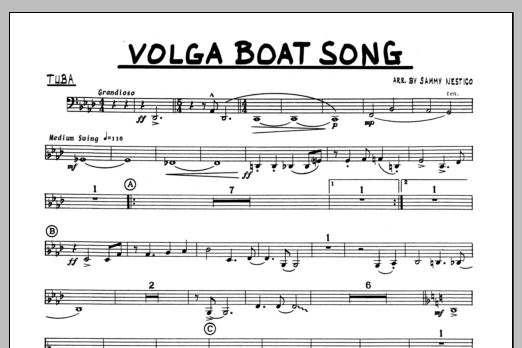 Volga Boat Song - Tuba (Jazz Ensemble) von Sammy Nestico