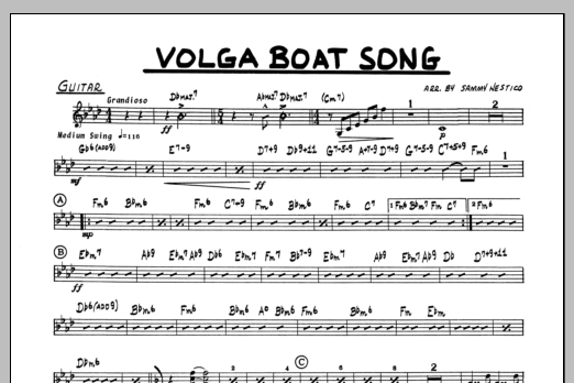 Volga Boat Song - Guitar (Jazz Ensemble) von Sammy Nestico