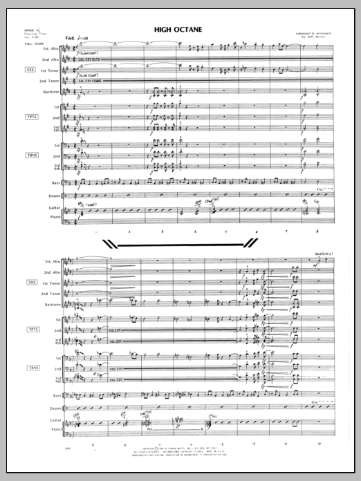 High Octane - Full Score (Jazz Ensemble) von Jeff Jarvis