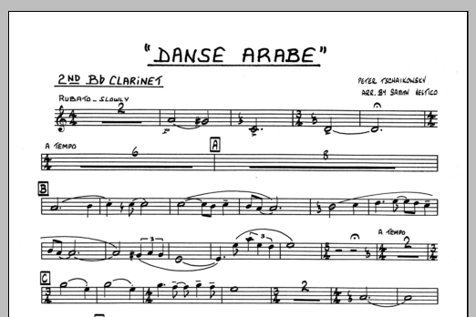 Danse Arabe - 2nd Bb Clarinet (Jazz Ensemble) von Sammy Nestico