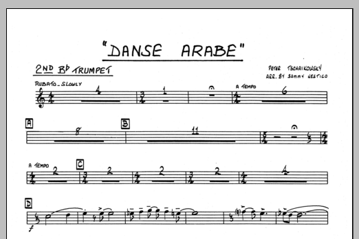 Danse Arabe - 2nd Bb Trumpet (Jazz Ensemble) von Sammy Nestico