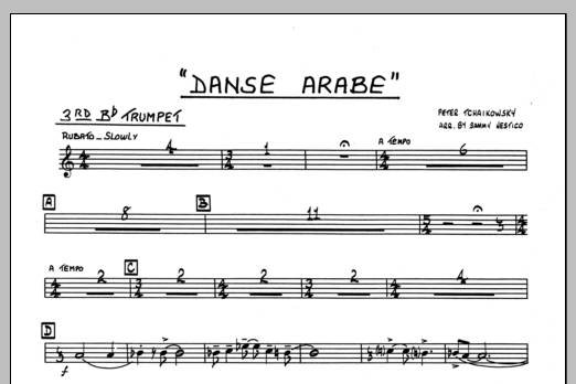 Danse Arabe - 3rd Bb Trumpet (Jazz Ensemble) von Sammy Nestico