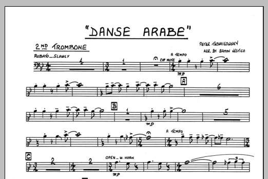 Danse Arabe - 2nd Trombone (Jazz Ensemble) von Sammy Nestico