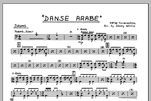 Danse Arabe - Drums (Jazz Ensemble) von Sammy Nestico