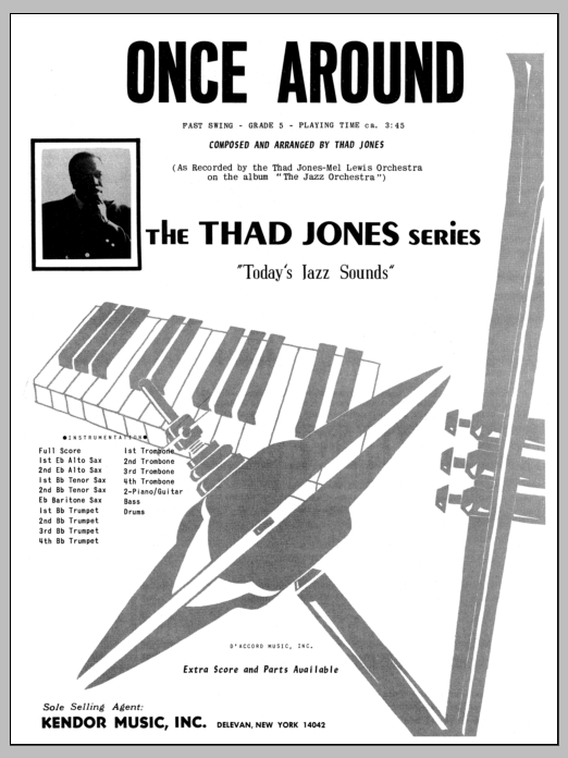 Once Around - Full Score (Jazz Ensemble) von Thad Jones