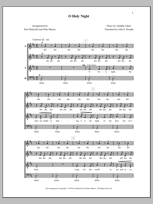 O Holy Night (SATB Choir) von Deke Sharon