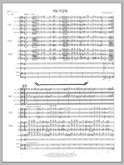 Mr. Funk - Full Score (Jazz Ensemble) von Bob Mintzer