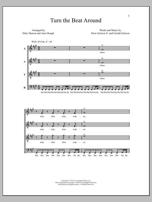 Turn The Beat Around (SATB Choir) von Deke Sharon