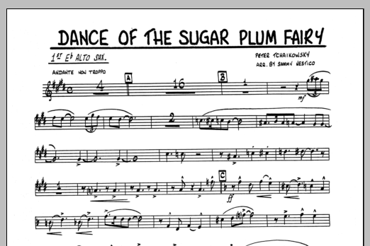 Dance Of The Sugar Plum Fairy - 1st Eb Alto Saxophone (Jazz Ensemble) von Sammy Nestico