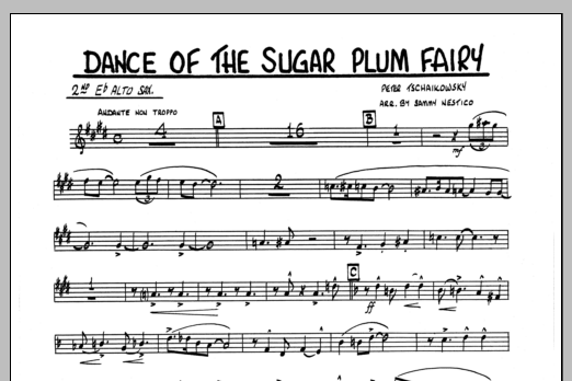 Dance Of The Sugar Plum Fairy - 2nd Eb Alto Saxophone (Jazz Ensemble) von Sammy Nestico