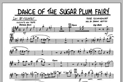 Dance Of The Sugar Plum Fairy - 1st Bb Trumpet (Jazz Ensemble) von Sammy Nestico