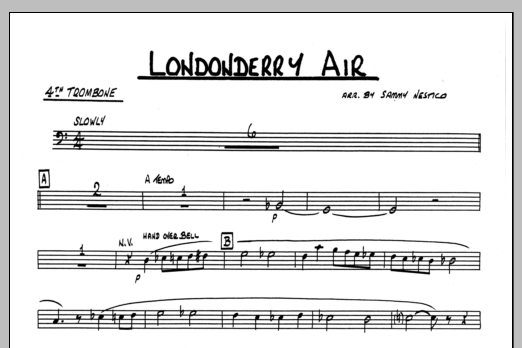 Londonderry Air - 4th Trombone (Jazz Ensemble) von Sammy Nestico