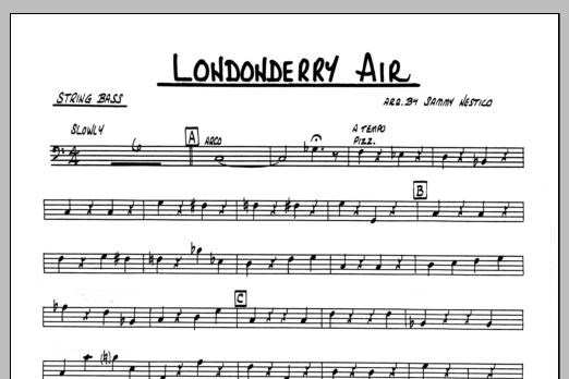 Londonderry Air - Bass (Jazz Ensemble) von Sammy Nestico