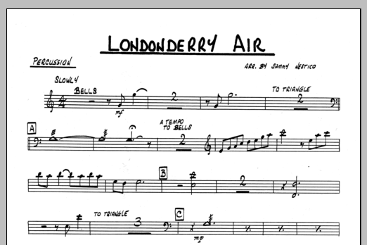 Londonderry Air - Percussion (Jazz Ensemble) von Sammy Nestico