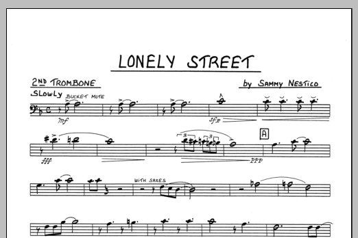 Lonely Street - 2nd Trombone (Jazz Ensemble) von Sammy Nestico