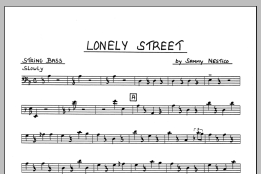 Lonely Street - Bass (Jazz Ensemble) von Sammy Nestico