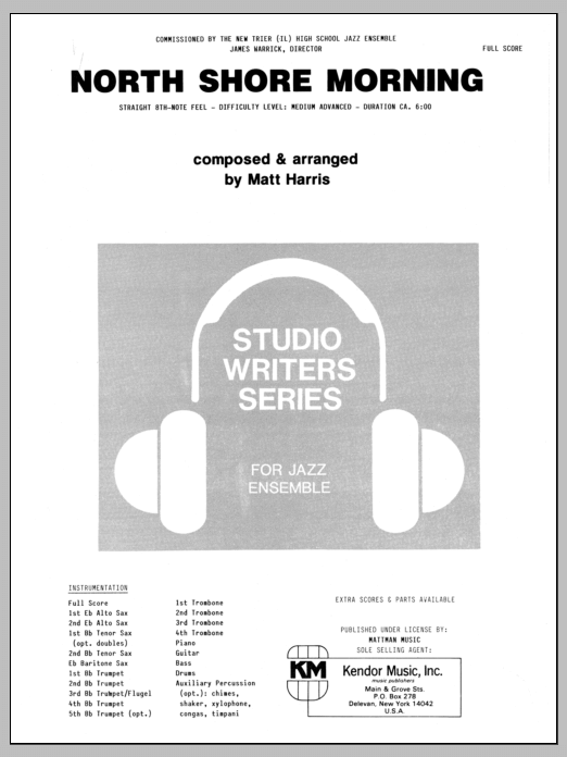 North Shore Morning - Full Score (Jazz Ensemble) von Matt Harris