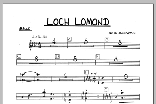 Loch Lomond - Bells (Jazz Ensemble) von Sammy Nestico