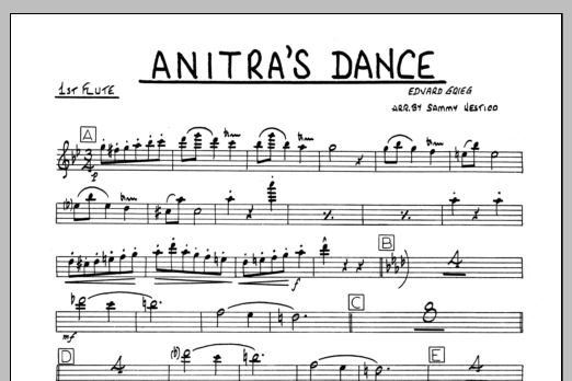 Anitra's Dance - 1st Flute (Jazz Ensemble) von Sammy Nestico