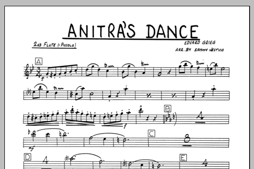 Anitra's Dance - 2nd Flute (Jazz Ensemble) von Sammy Nestico