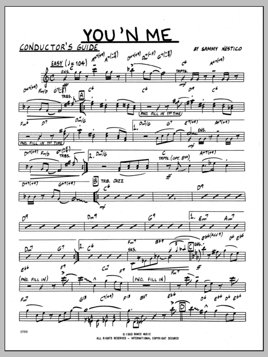 You 'N Me - Conductor (Jazz Ensemble) von Sammy Nestico
