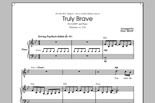 Truly Brave (SATB Choir) von Mac Huff